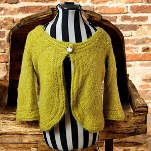 Per Una Italian-Made Wool Blend Cardigan – Soft & Chic – Size S